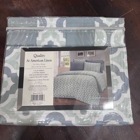 King Size Bed sheet Set + extra pillowcases - Picture 6 of 7